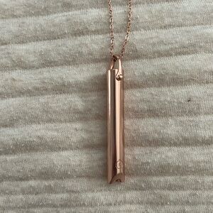 Komuso breathe necklace rose gold